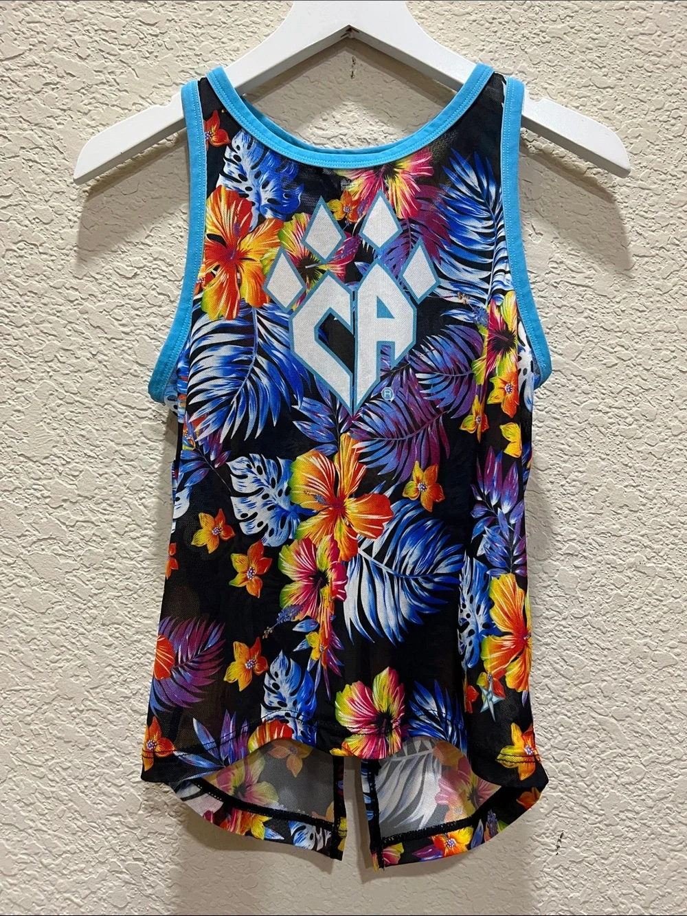 Rebel Athletic Cheer Athletics Floral mesh tank top size YL